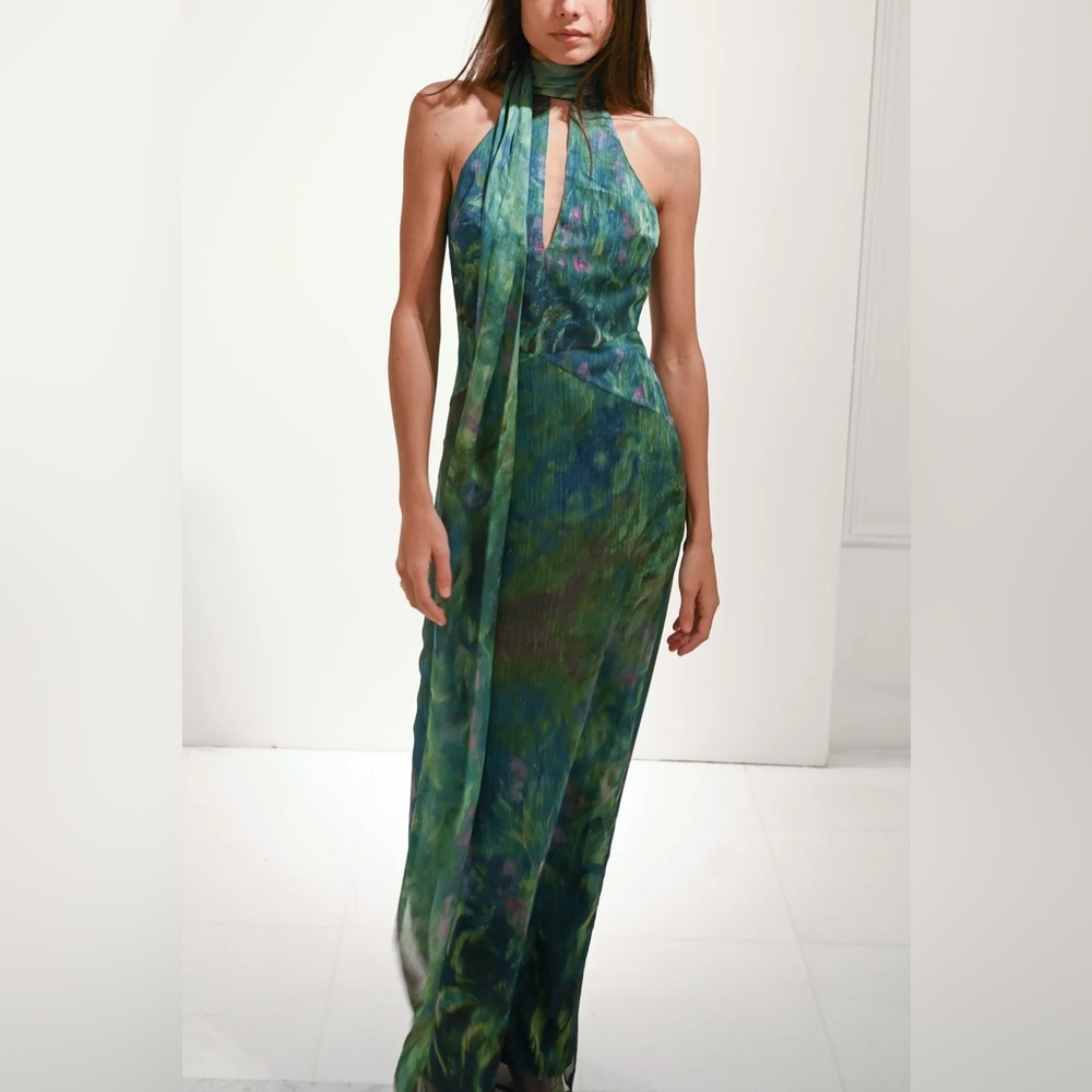 Yellow the Label Monet dress - Blue-Green Maxi Dress - Evening Gown